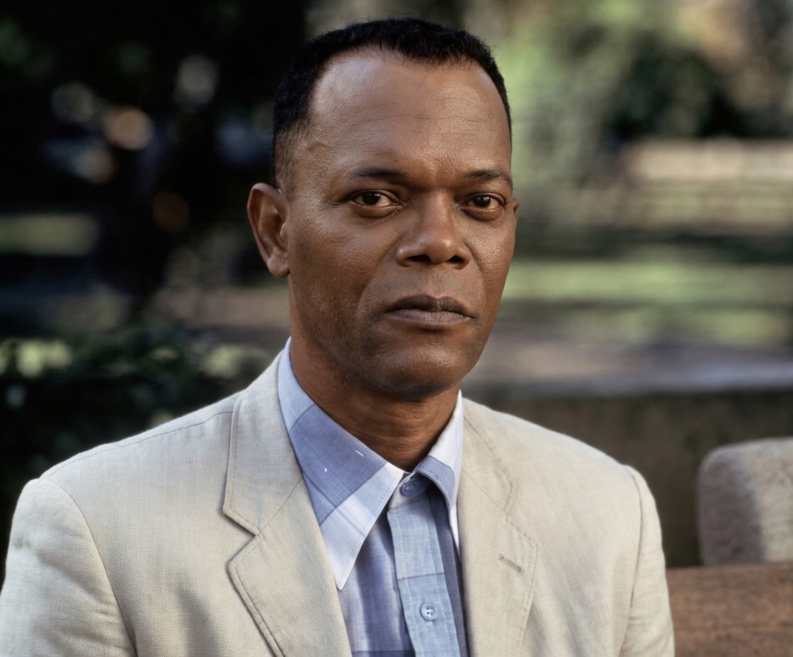 samuel jackson as Forrest Gump Blank Meme Template