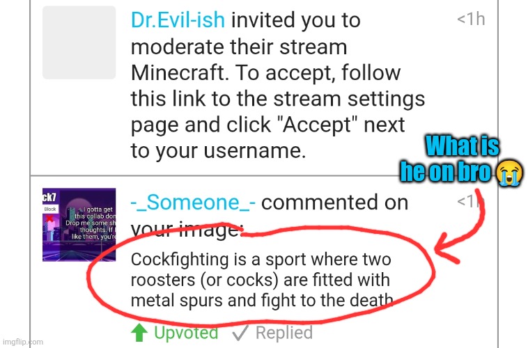 What is he on bro 😭 | made w/ Imgflip meme maker