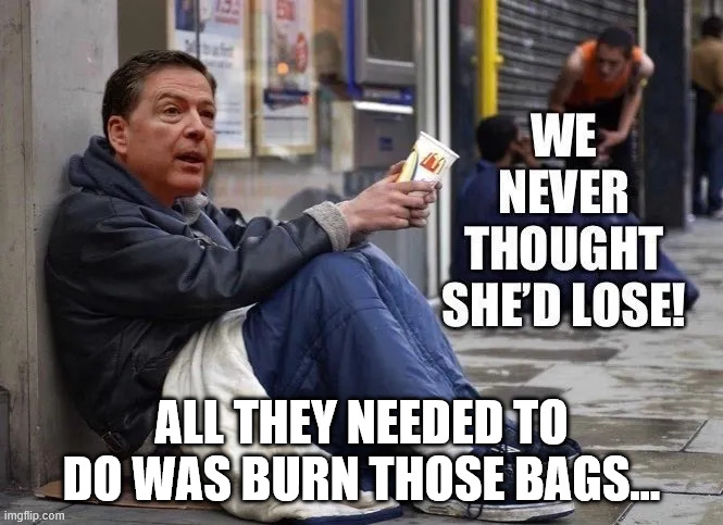 All they needed to do was burn those bags... | made w/ Imgflip meme maker