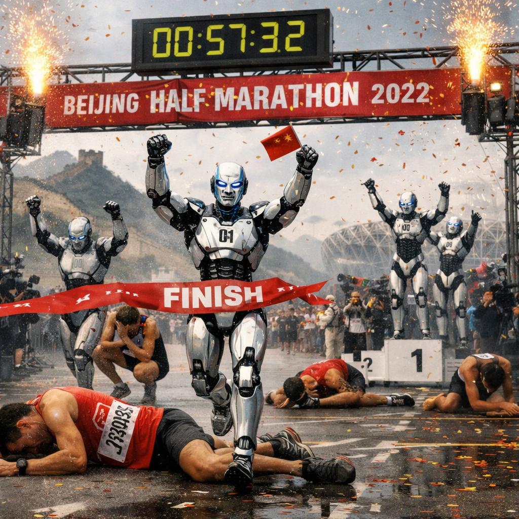 Robot Victory Blank Meme Template