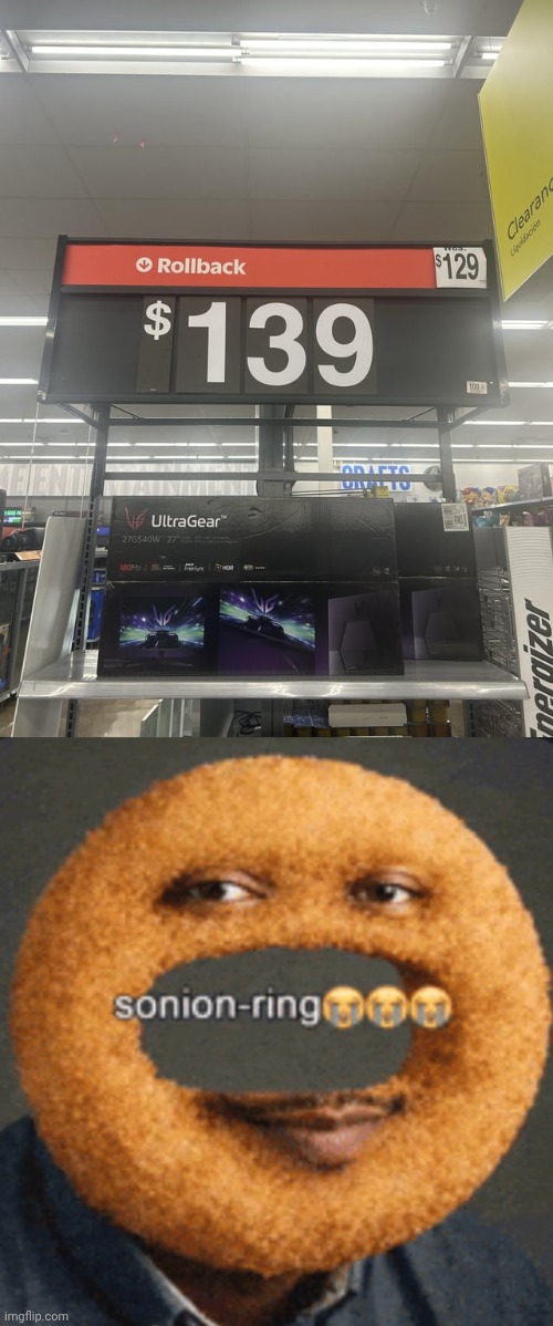 "Rollback" | image tagged in sonion ring,rollback,store,walmart,memes,you had one job | made w/ Imgflip meme maker
