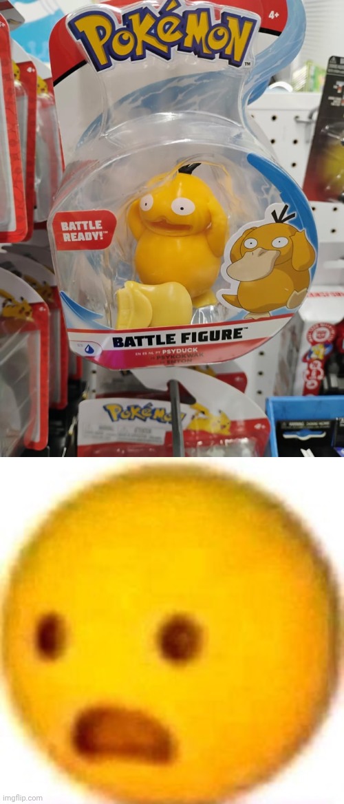 Psyduck | image tagged in le gasp,beak,psyduck,pokemon,memes,you had one job | made w/ Imgflip meme maker