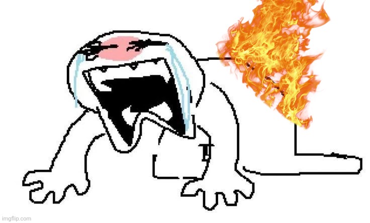 Me when my ass randomly combusts into flame (lazy ver) | image tagged in crying screaming | made w/ Imgflip meme maker