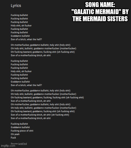 wow they made a song about math! | song name: "galatic mermaid" by the mermaid sisters | made w/ Imgflip meme maker