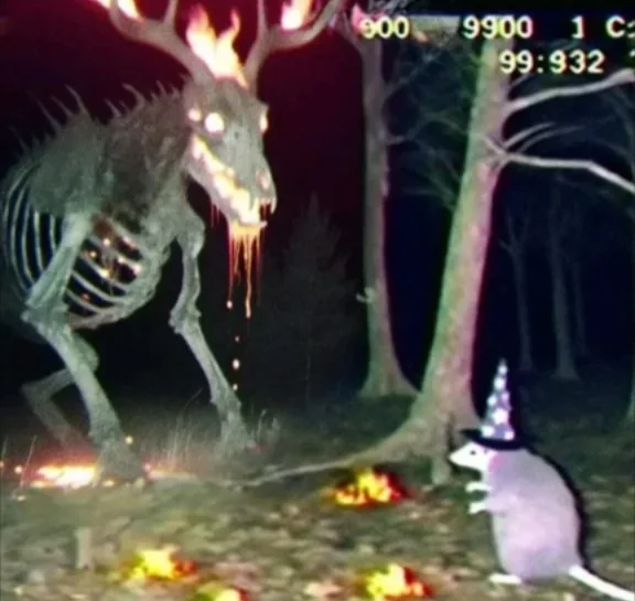 Rat vs eldric horror Blank Meme Template