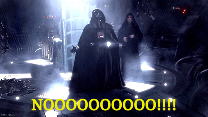 NOOOOOOO Vader Blank Meme Template