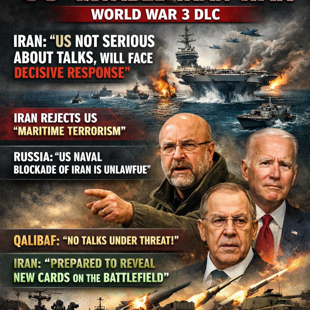 US–Israel–Iran War (World War 3 DLC) Iran: US not serious about Blank Meme Template