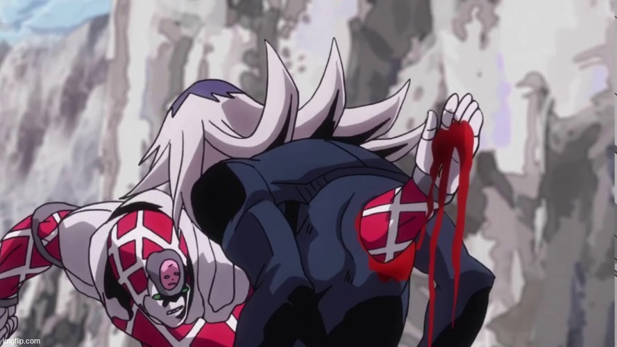 Diavolo killing Abacchio | image tagged in diavolo killing abacchio | made w/ Imgflip meme maker