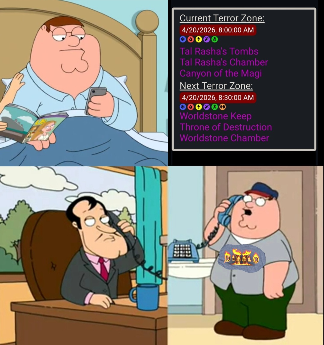 Peter D2 Terror Zones Blank Meme Template
