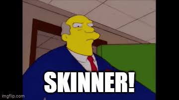 SKINNER simpsons Blank Meme Template