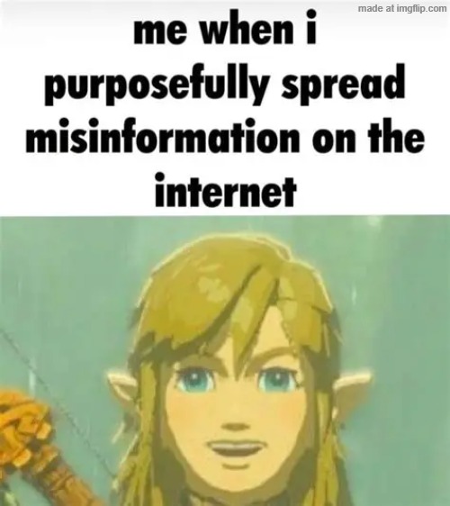 Haha | image tagged in link,misinformation | made w/ Imgflip meme maker