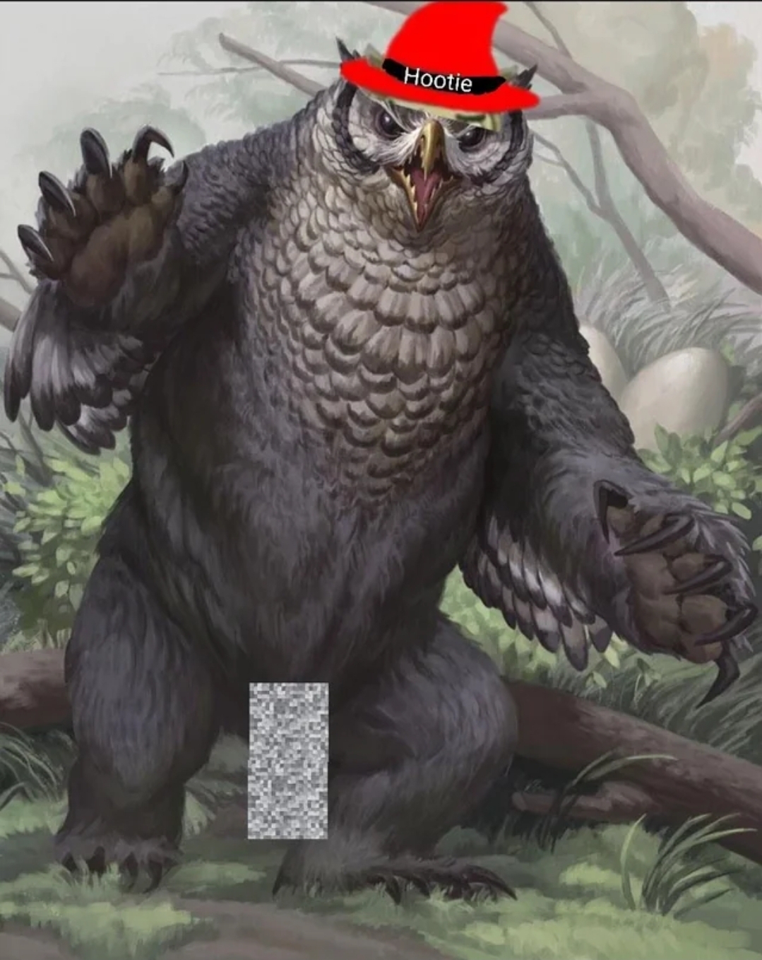 Owlbear hootie Blank Meme Template