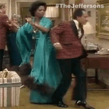 Jeffersons dancing Blank Meme Template