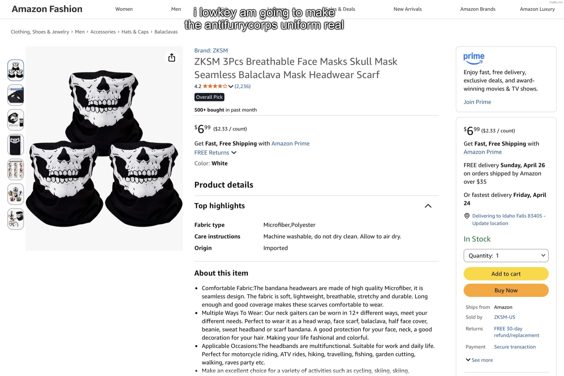 IMG_2559.jpeg | i lowkey am going to make the antifurrycorps uniform real | image tagged in img_2559 jpeg | made w/ Imgflip meme maker