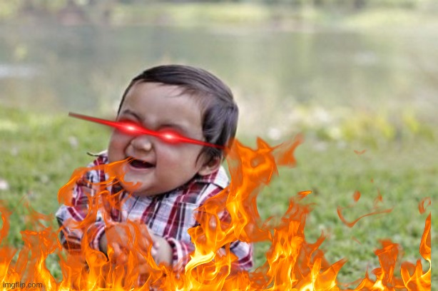 High Quality Very Evil Toddler Blank Meme Template