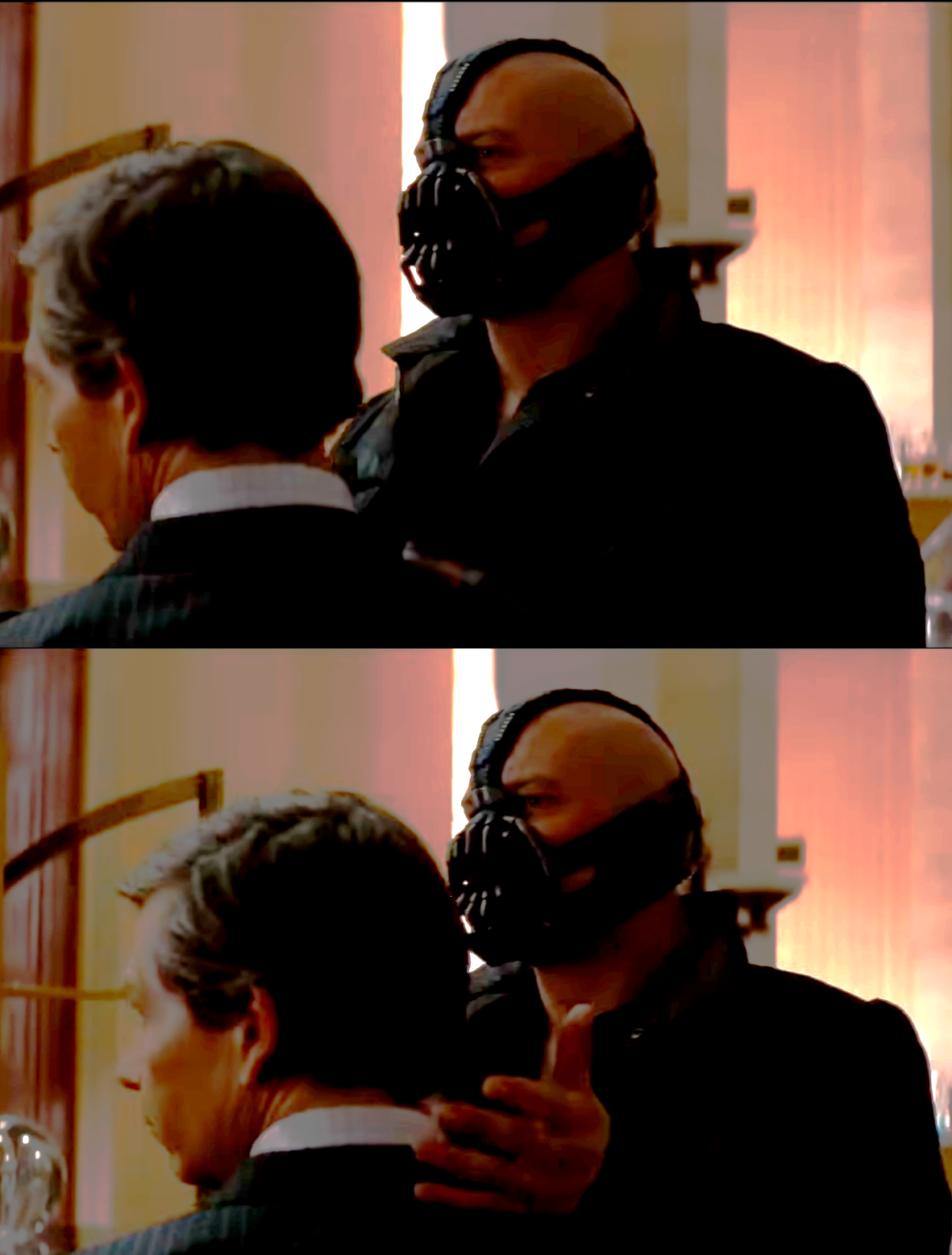 bane hand on shoulder Blank Meme Template