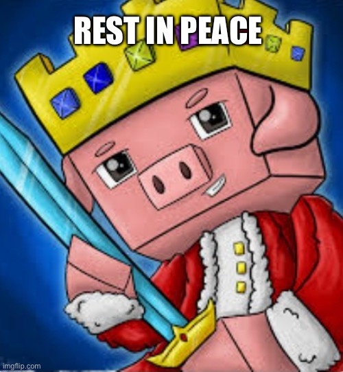 Resto in peace Technoblade | Rest in peace | image tagged in technoblade's channel icon | made w/ Imgflip meme maker