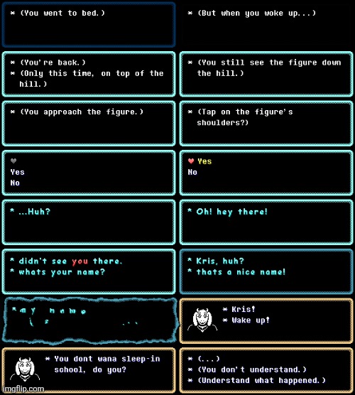 Chapter 1 part 2: All dreams end some way... | image tagged in im back | made w/ Imgflip meme maker