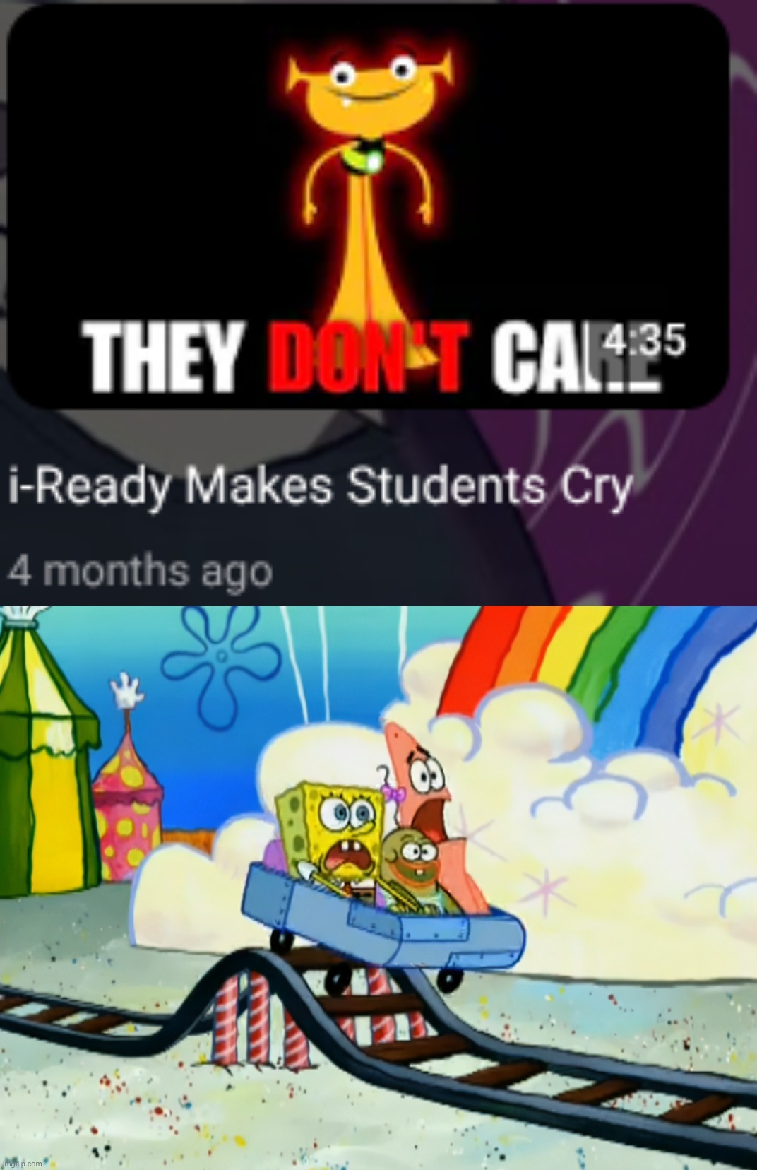 image tagged in spongebob roller coaster | made w/ Imgflip meme maker