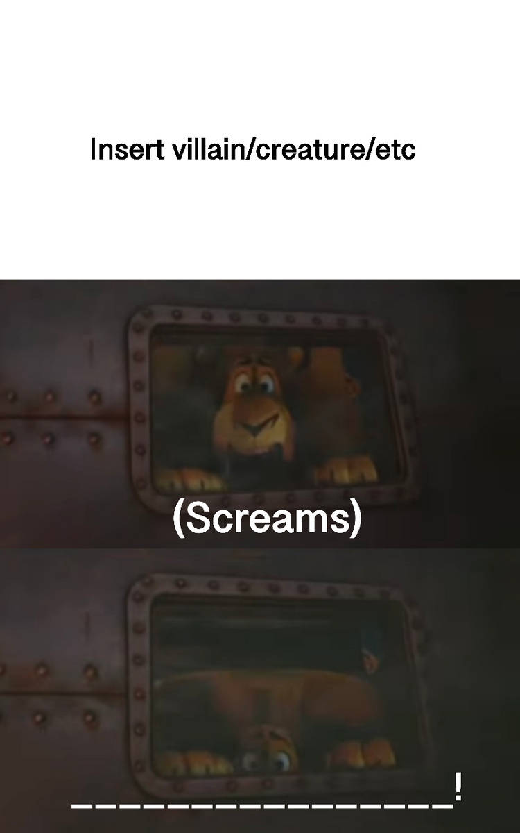 Alex scared of what Blank Meme Template