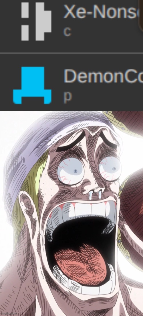 image tagged in one piece enel shocked | made w/ Imgflip meme maker