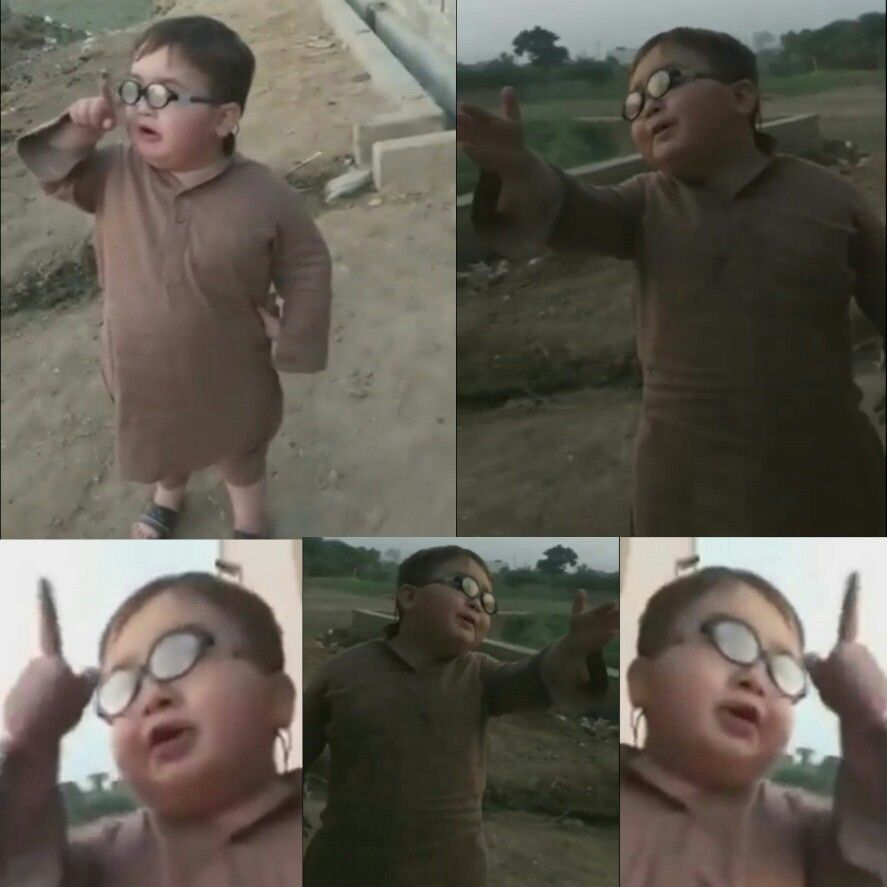 Piche Dekho Kid Blank Meme Template