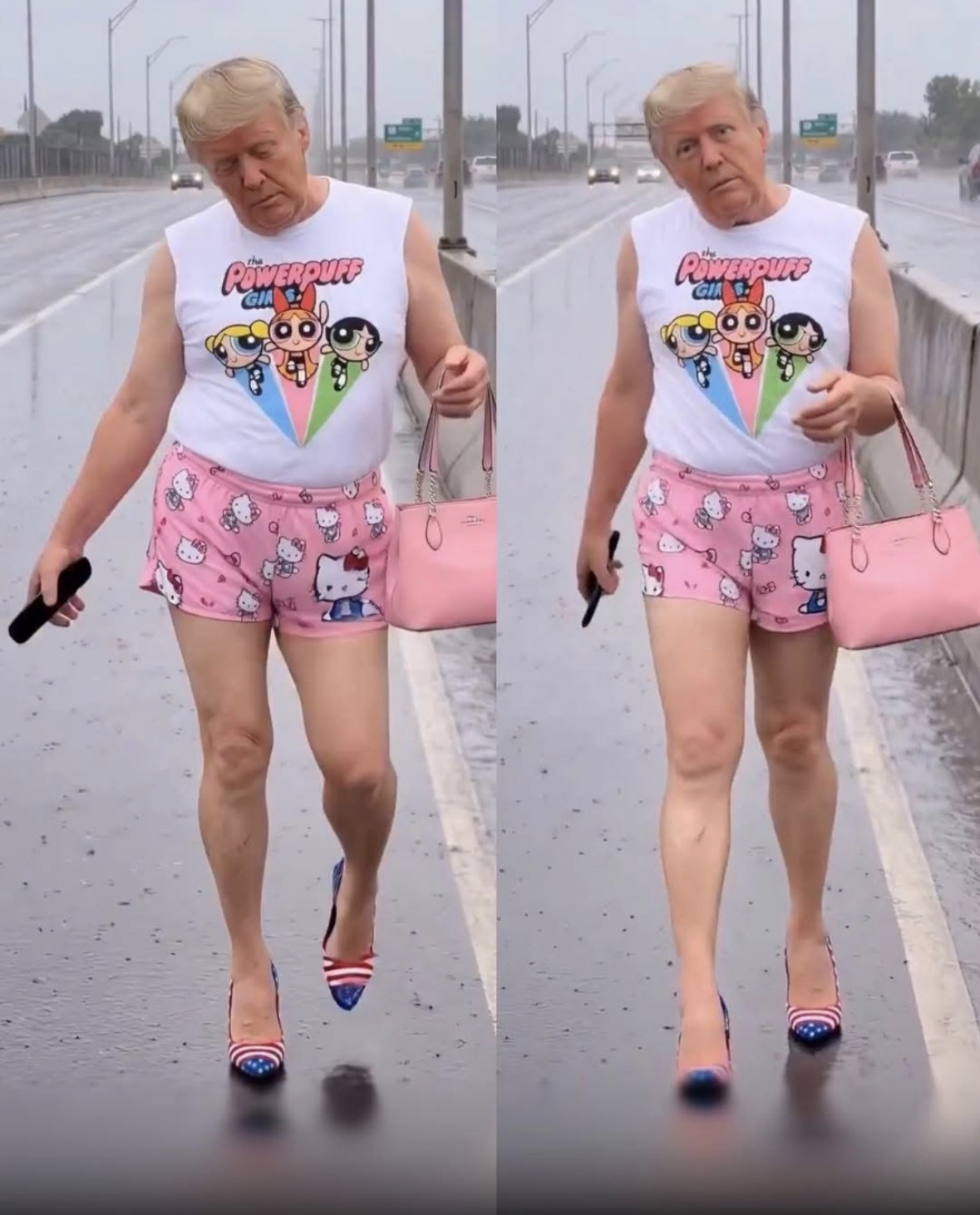 Aunty trump Blank Meme Template