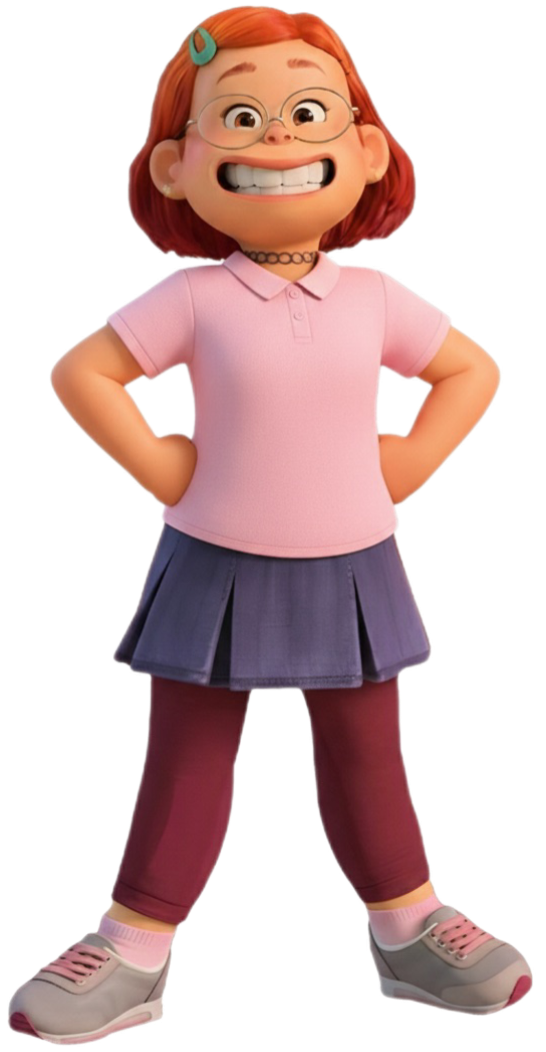 Mei Lee in pink shirt Blank Meme Template