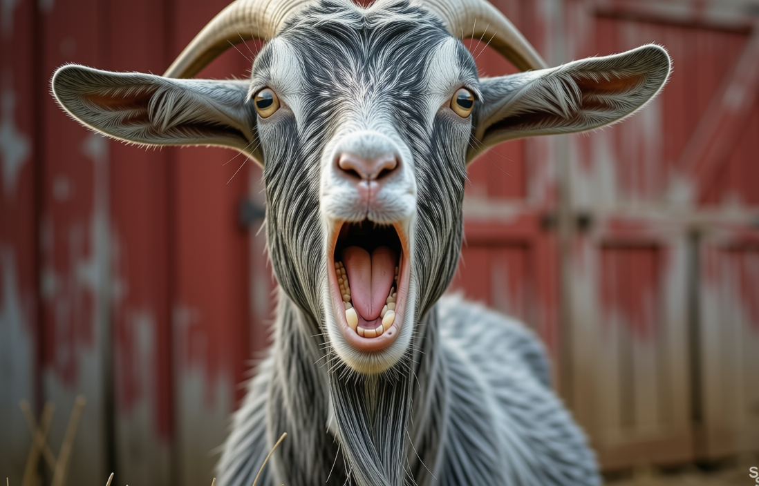 Goat screaming JPP MAGA Blank Meme Template