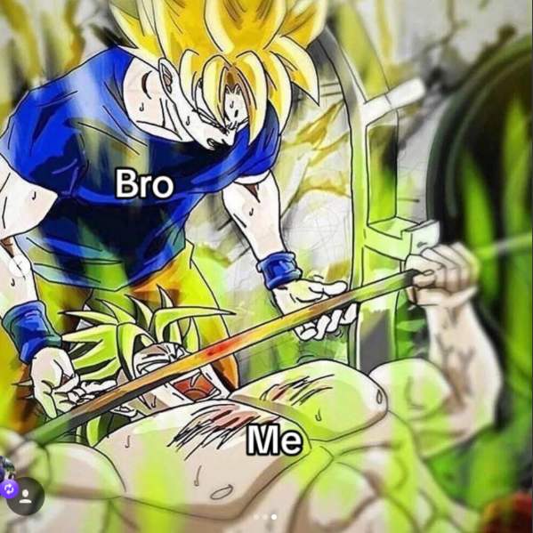 Sayians training Blank Meme Template