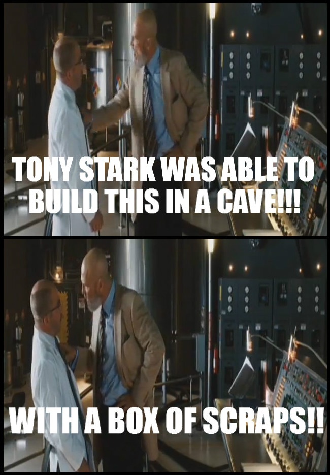 Tony built this in a cave Blank Meme Template