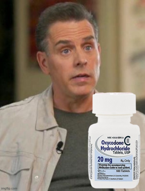 Hunter Biden oxycodone Blank Meme Template