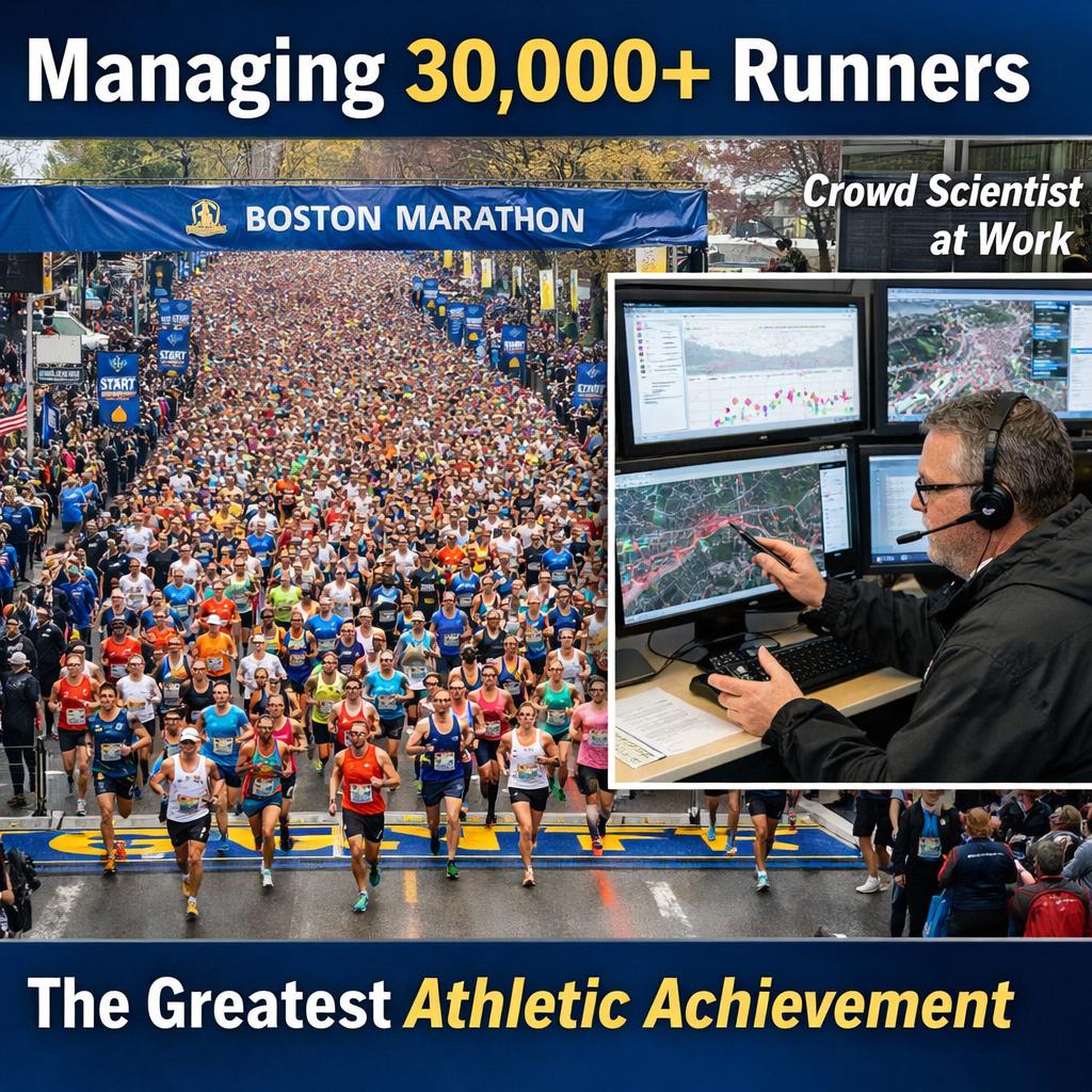 A crowd scientist is helping the Boston Marathon manage a growin Blank Meme Template