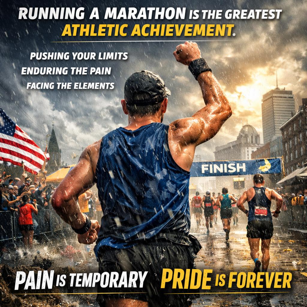 running a marathon Blank Meme Template