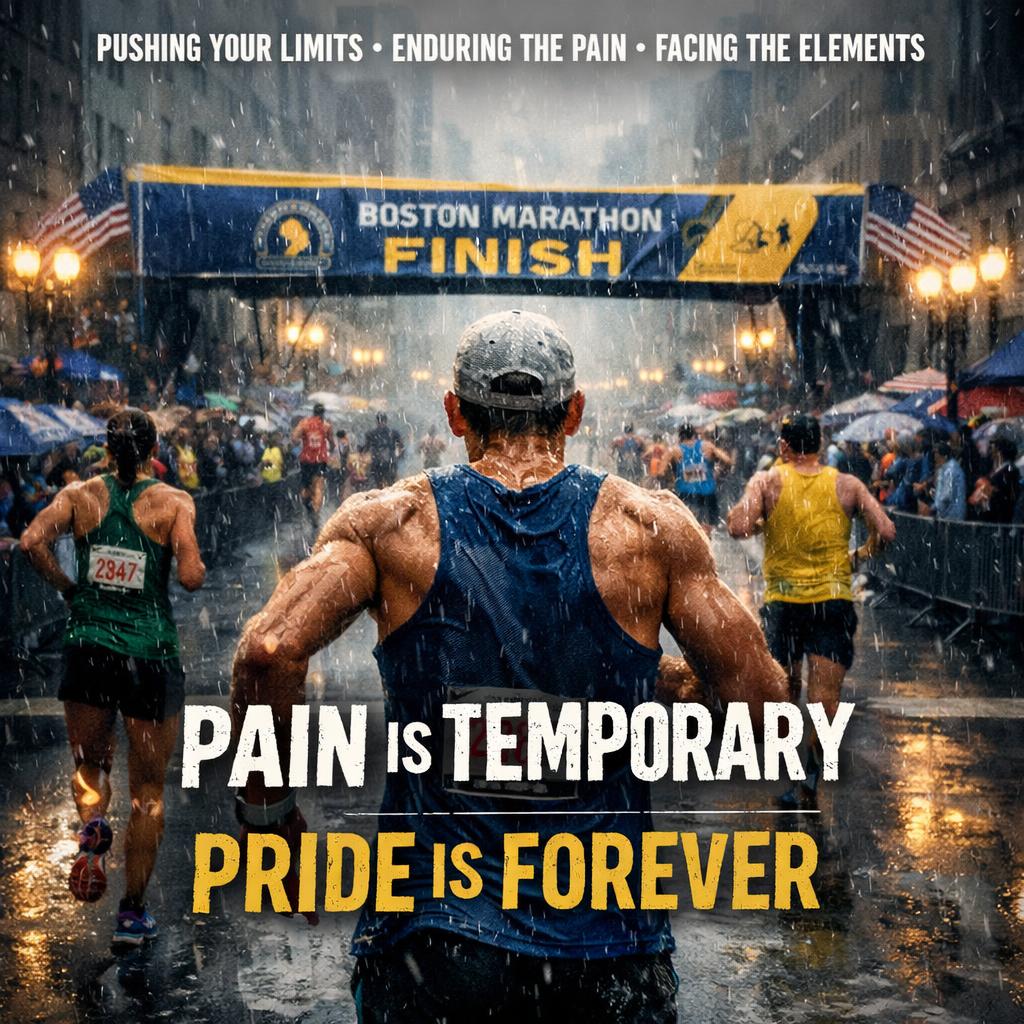 running a marathon is the greatest athletic achievement, pushing Blank Meme Template