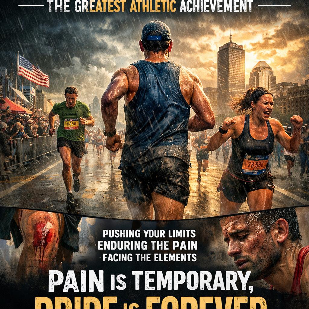 running a marathon is the greatest athletic achievement, pushing Blank Meme Template