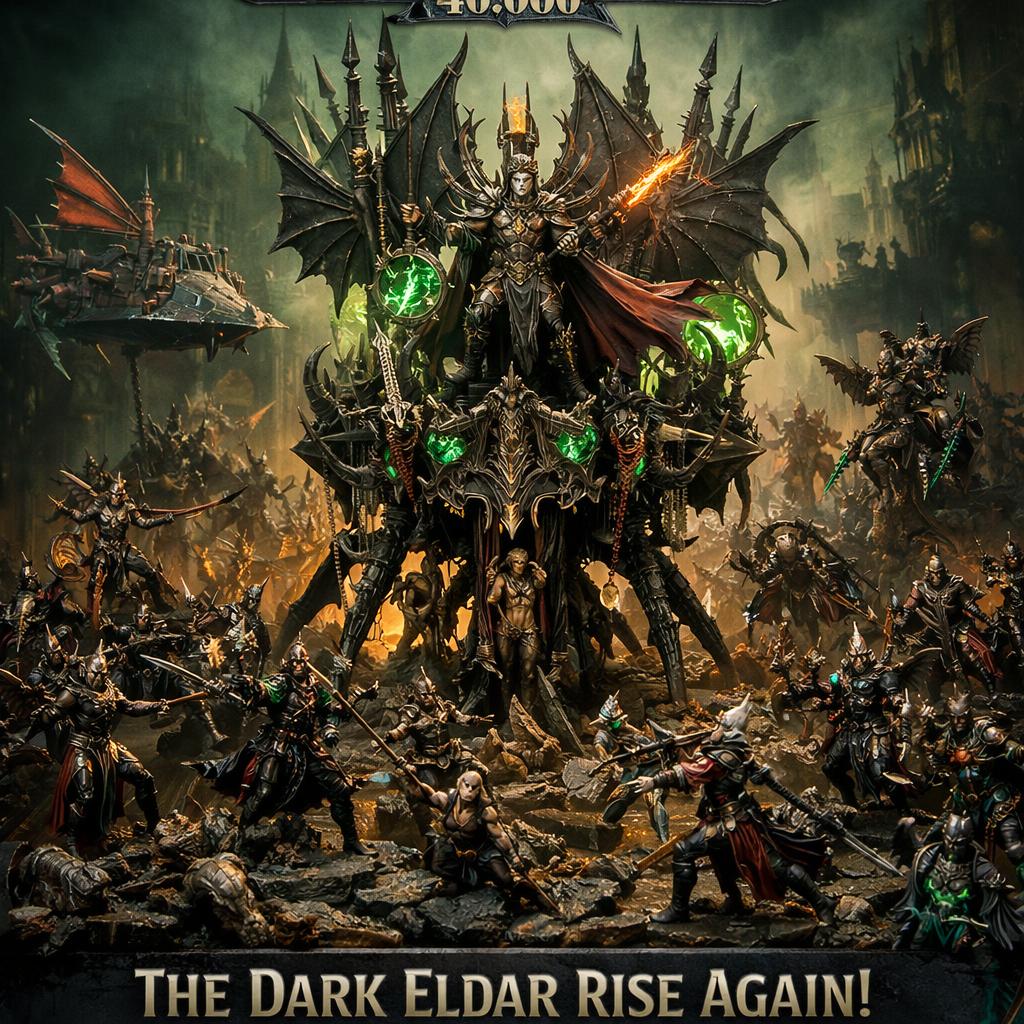 Warhammer 40,000  Are you ready for Dark Eldar to explode in pop Blank Meme Template