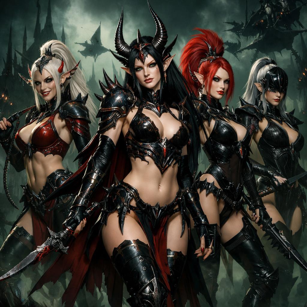 Warhammer 40,000  Are you ready for Dark Eldar to explode in pop Blank Meme Template