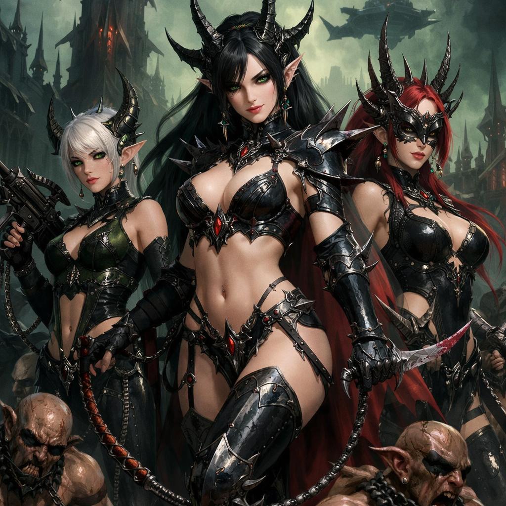 Warhammer 40,000  Are you ready for Dark Eldar to explode in pop Blank Meme Template