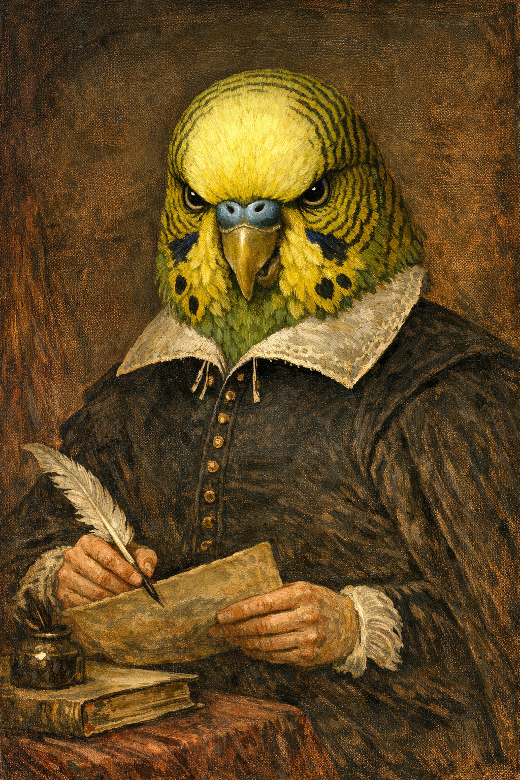 shakespear birb Blank Meme Template
