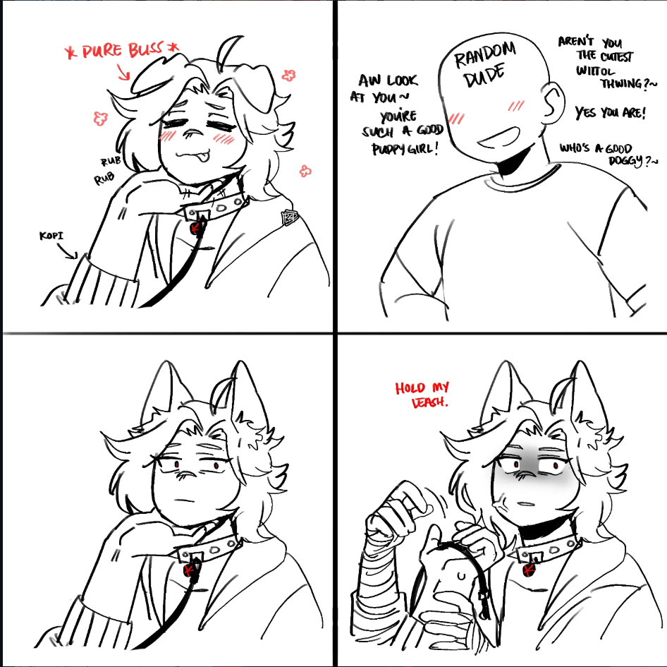 Hold my leash Blank Meme Template