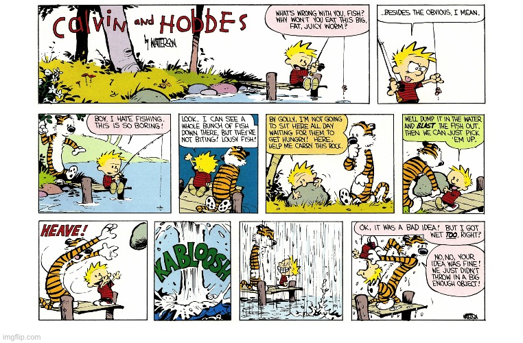 image tagged in calvin and hobbes,comics | made w/ Imgflip meme maker