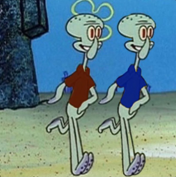Squidward Friends Blank Meme Template