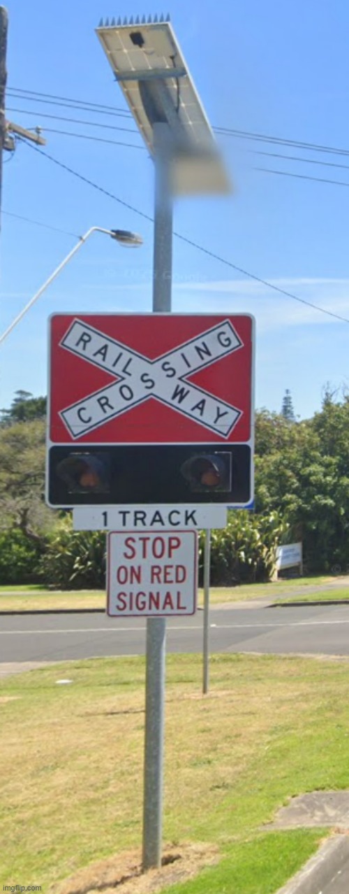 Goofy ahh crossing in Portland Victoria | image tagged in memes,funny,goofy ahh,trains | made w/ Imgflip meme maker