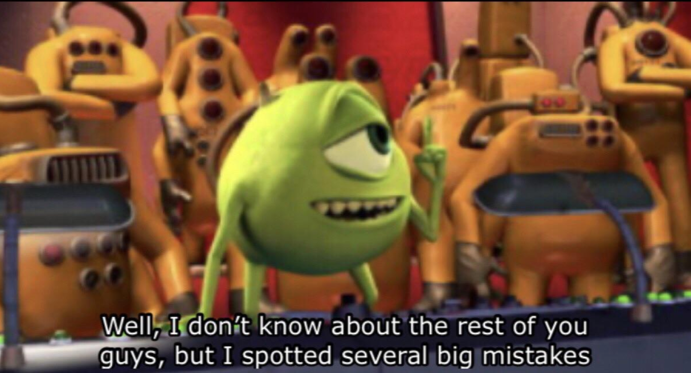 I spotted several big mistakes meme Blank Meme Template