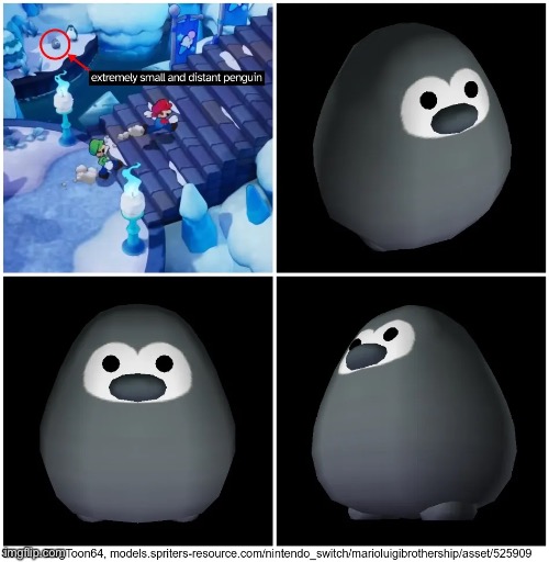 Extremely small and distant penguin | made w/ Imgflip meme maker