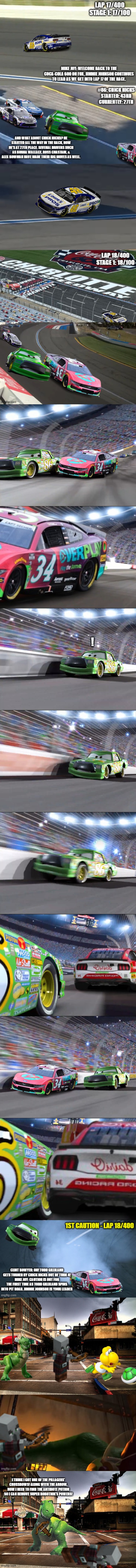 The Attack on Baton Rouge + Indy 500 + Coke 600 (Part 15: First Caution in the Coca-Cola 600 + Rex and the Antidote Crossbow P1) | i think i got one of the pillagers' crossbows! along with the arrow, now i need to find the antidote potion so i can remove super robotnik's powers! | made w/ Imgflip meme maker