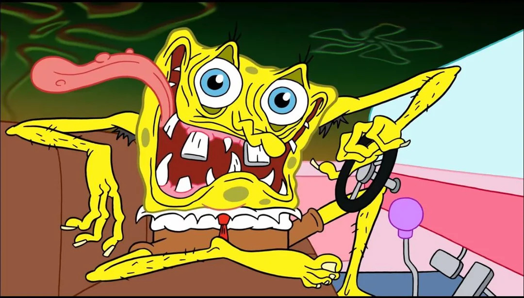 Crazy Spongebob Blank Meme Template