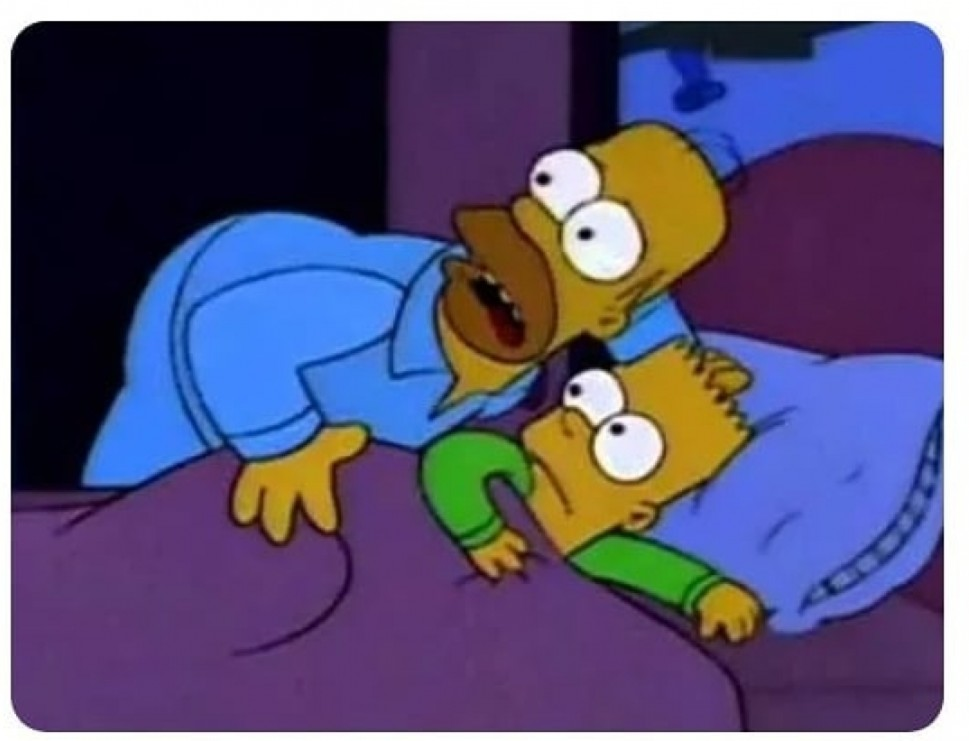bart scare Blank Meme Template