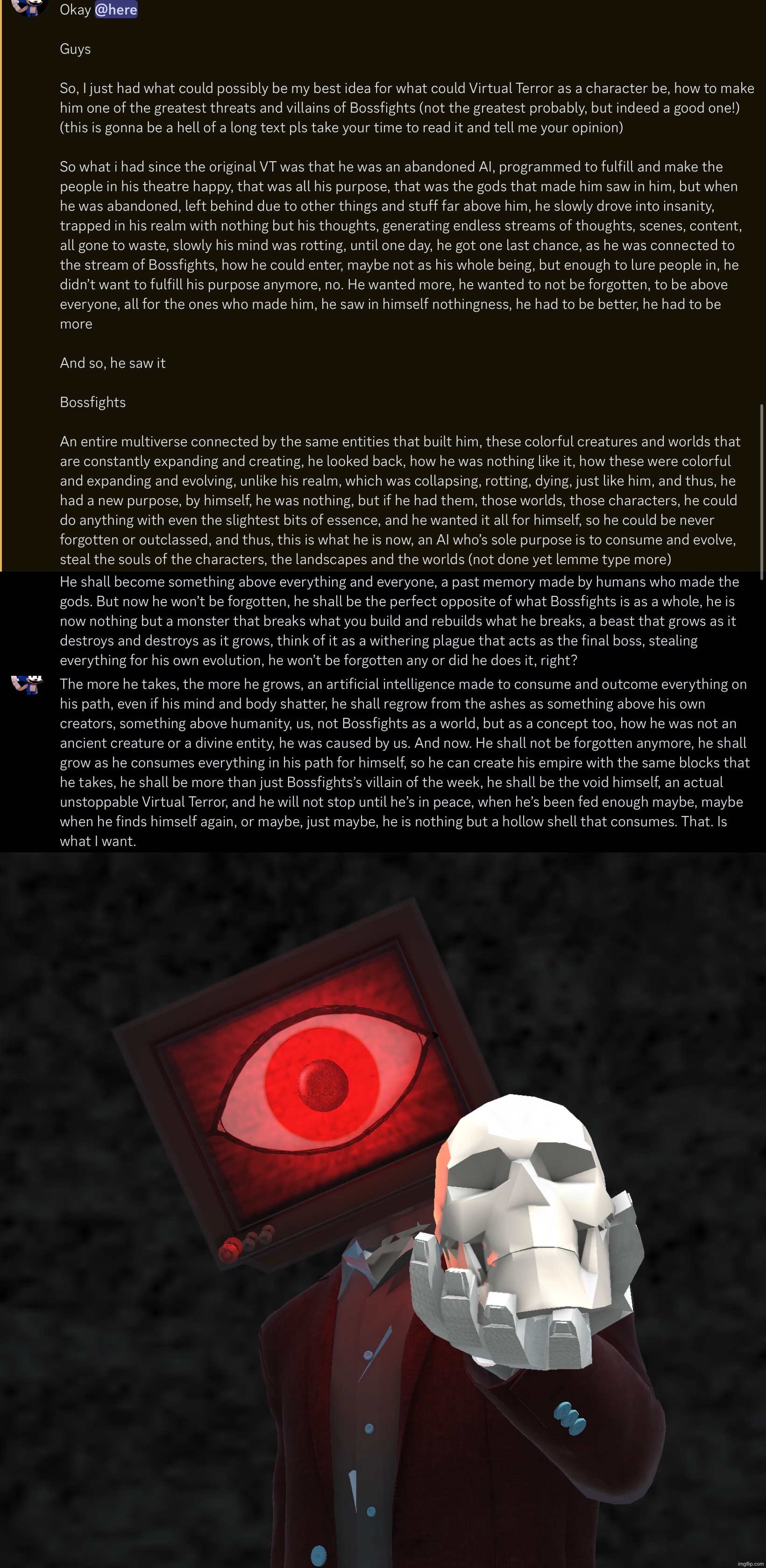 The lore and whole concept of Virtual Terror (PLS READ) | image tagged in lore | made w/ Imgflip meme maker